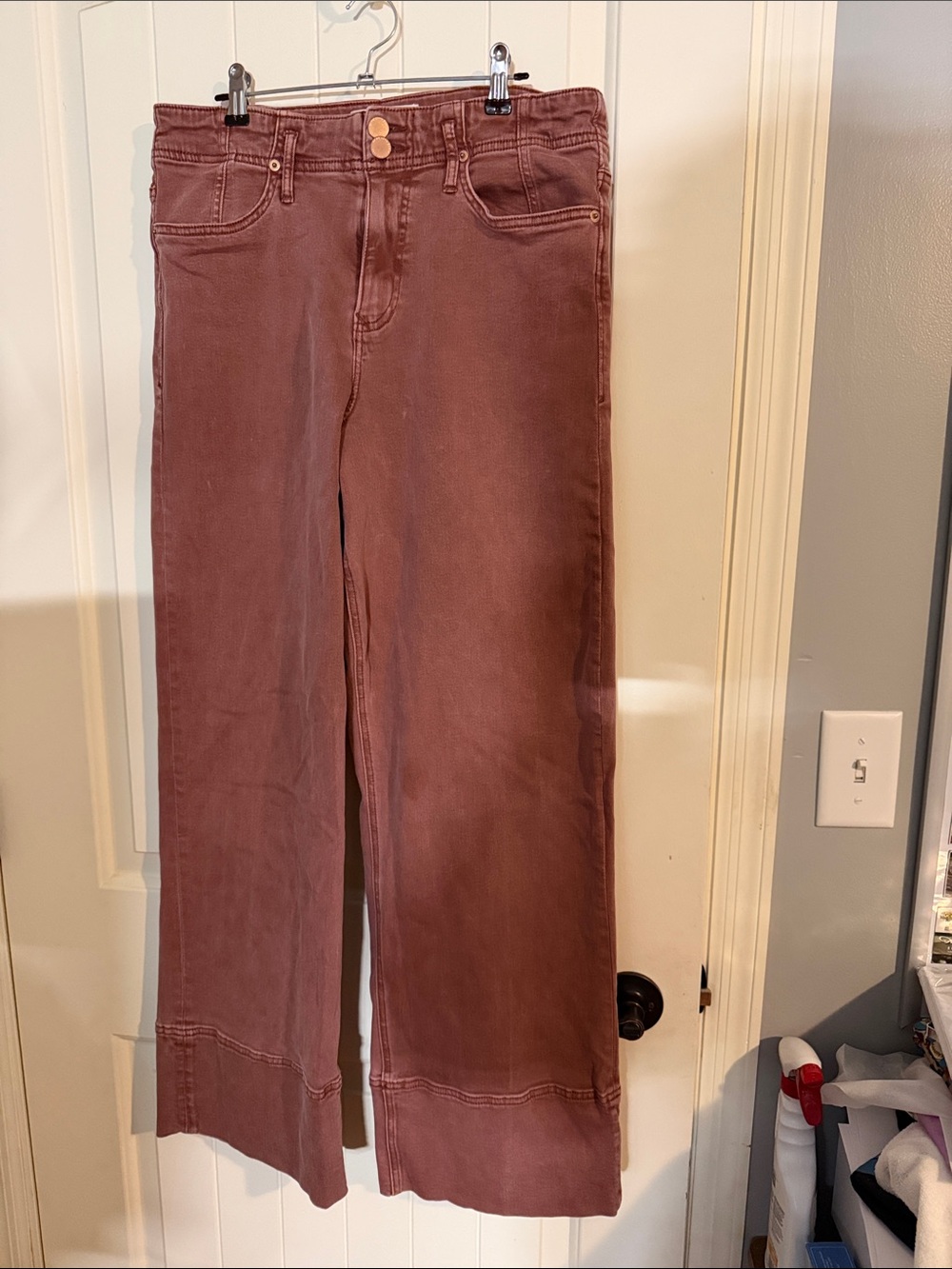 Dear John Wide-Leg Jeans in Mauve